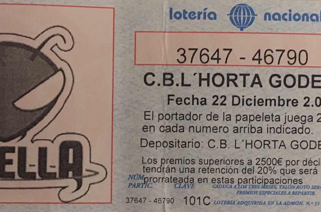 Comunicado Loteria de  Navidad