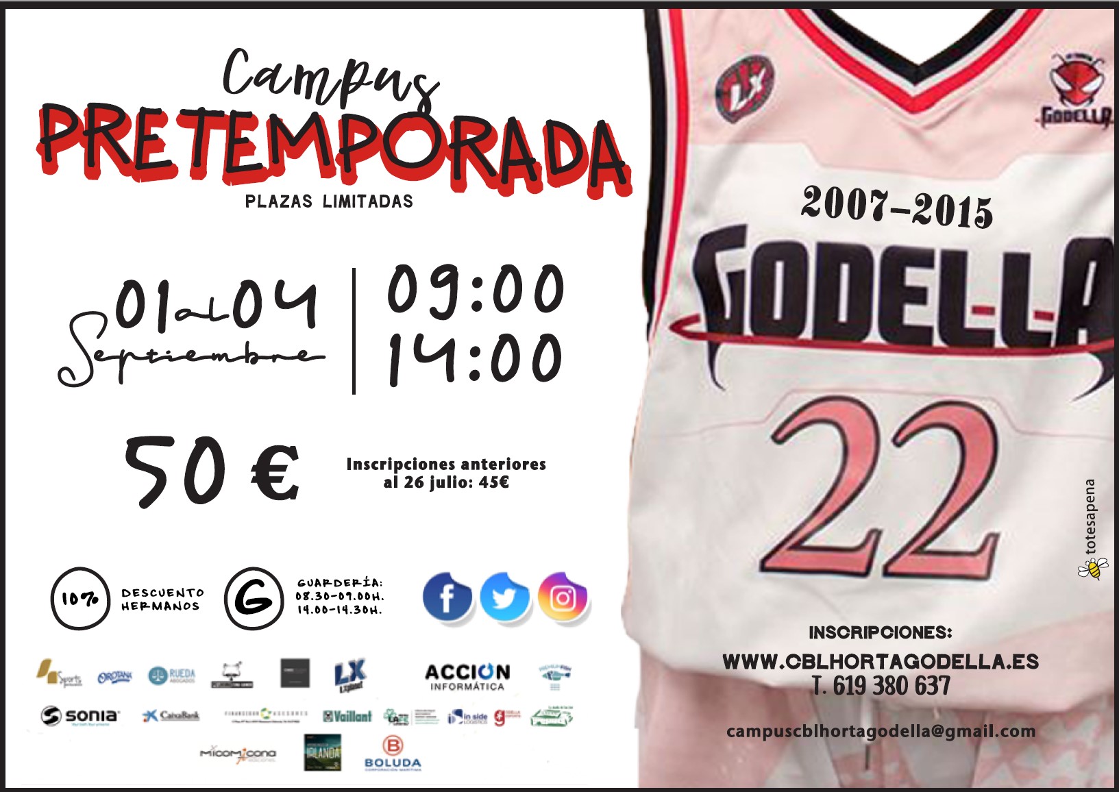 ¡Prepárate para empezar el cole en Septiembre con nosotros!